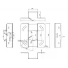 Griestu stiprinājums Multibrackets M Universal Projector 300-480 ar precīzo regulēšanu