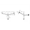 Multibrackets M VESA Deskmount Officeline Dual Melns Clamp/Bolt-through 16kg 15-30in