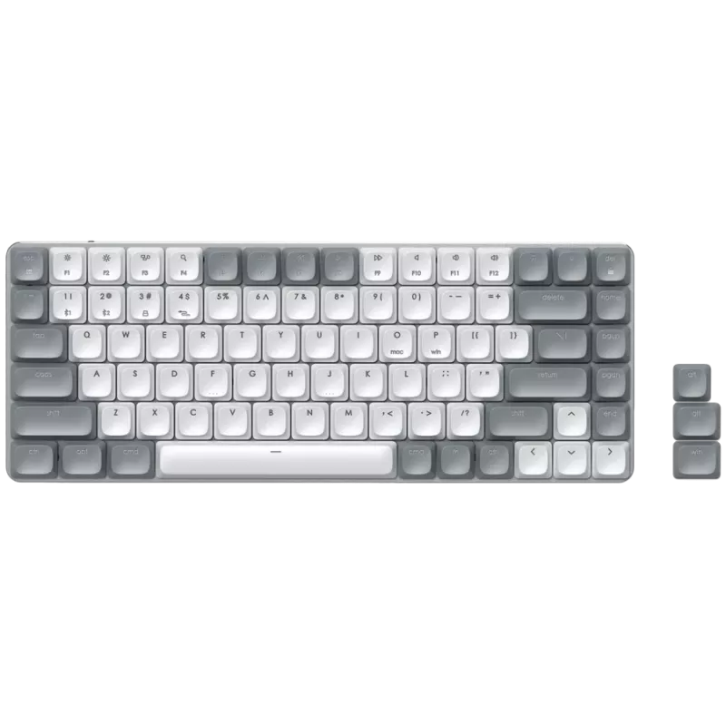 SATECHI SM1 plānā mehāniskā tastatūra ar fona apgaismojumu, Bluetooth (Light) - US angļu