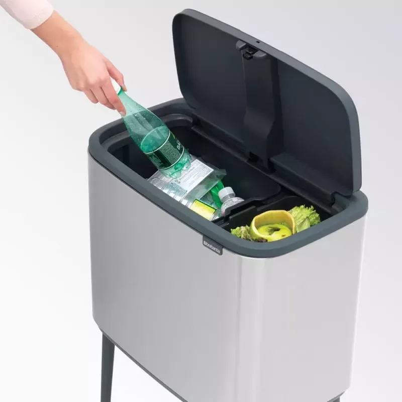 Atkritumu tvertne Brabantia 316227 34L taisnstūrveida plastmasas tērauds