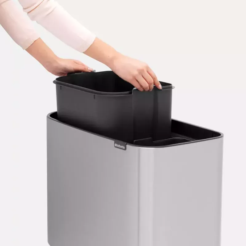 Atkritumu tvertne Brabantia 316227 34L taisnstūrveida plastmasas tērauds