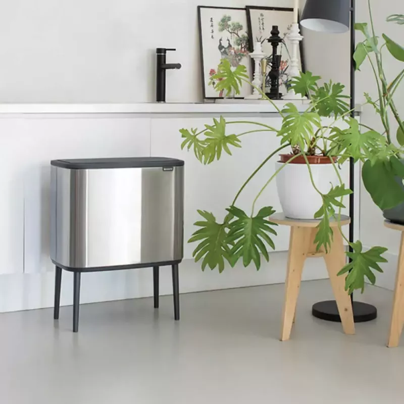 Atkritumu tvertne Brabantia 316227 34L taisnstūrveida plastmasas tērauds
