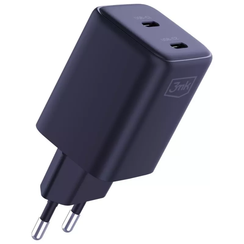 3MK lādētājs Hyper Charger PD 45W GaN QC4+ PPS — 45 W USB-C PD GaN ātrais lādētājs