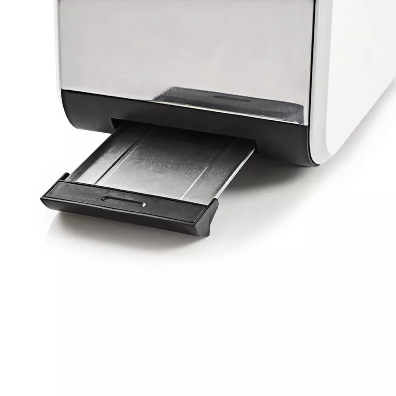 Tosteris Nedis KABT510EWT — 2 šķēlēm, nerūsējošā tērauda korpuss, 900 W, balts