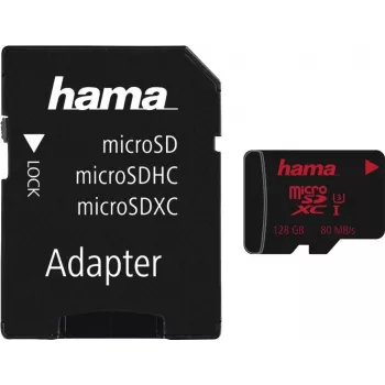 Hama 00213116 atmiņas karte 128 GB MicroSDXC UHS 3. klase (00213116)