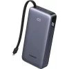 UGREEN ārējais akumulators 20000mAh PB536 45W portatīvais lādētājs, 20000 mAh baterijas ietilpība, 45W izeja (pelēks)