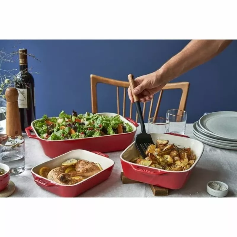 ZWILLING Staub keramikas taisnstūra cepšanas komplekts 3 gab., sarkans, maks. 300°C