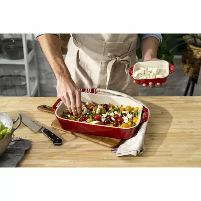 ZWILLING Staub keramikas taisnstūra cepšanas komplekts 3 gab., sarkans, maks. 300°C