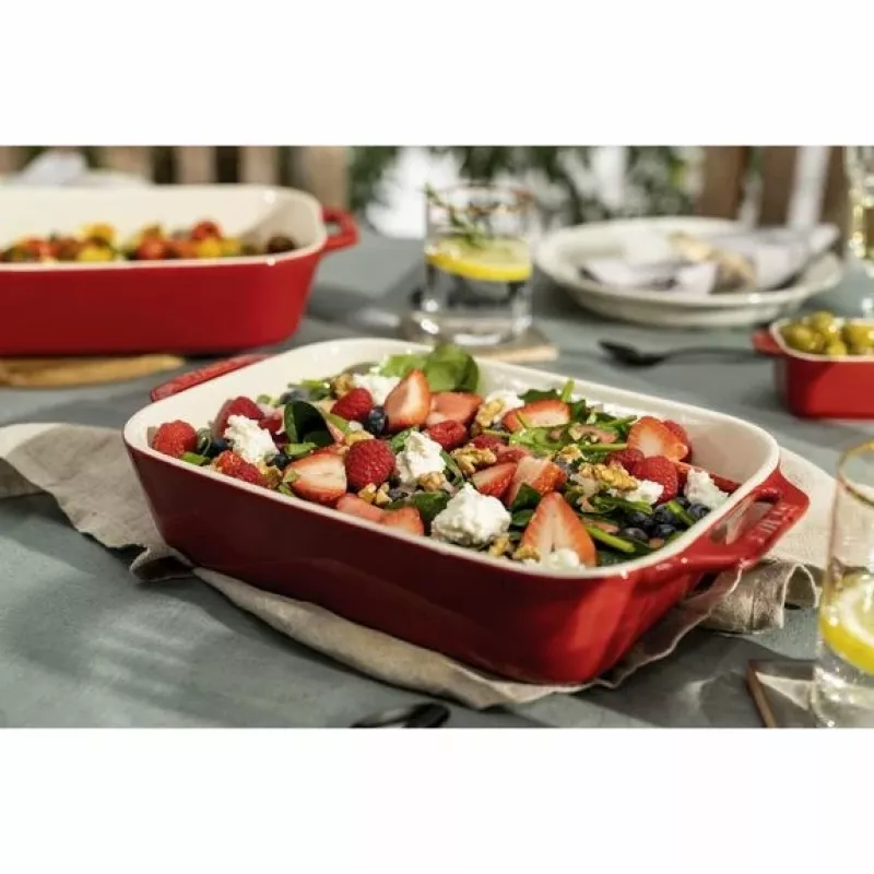ZWILLING Staub keramikas taisnstūra cepšanas komplekts 3 gab., sarkans, maks. 300°C