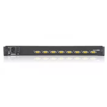 KVM slēdzis ATEN CL1308N 8 pieslēgvietu, USB/PS/2 tastatūra un pele, 19 collu LCD, 1U statīva montāža, melns