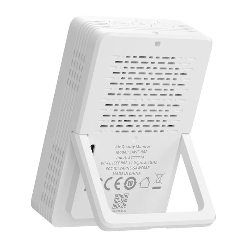 Sonoff AirGuard CO2 SAWF-08P WiFi LCD gaisa kvalitātes mērītājs