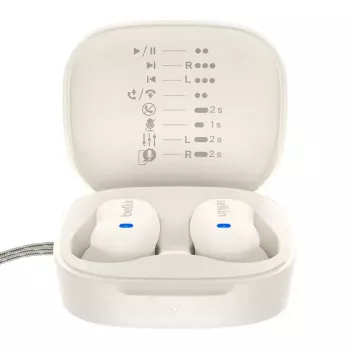 Austiņas Belkin SoundForm Anywhere — Ievietojamās vadu un bezvadu (USB-C, Bluetooth), balts, 4 g