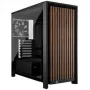 CORSAIR Mid-Tower PC Case FRAME 4000D RS Wood — Melns/Walnut