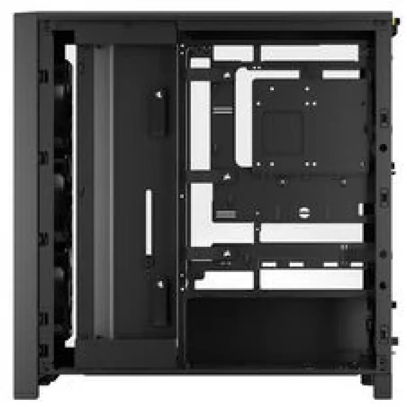 CORSAIR Mid-Tower PC Case FRAME 4000D RS Wood — Melns/Walnut