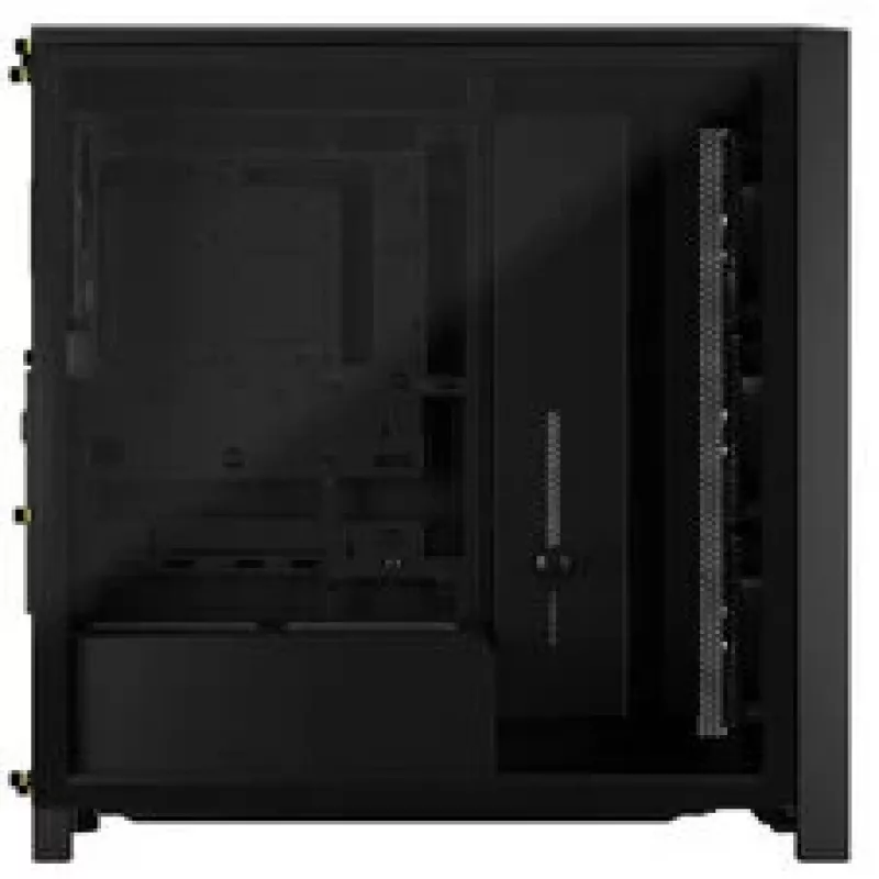 CORSAIR Mid-Tower PC Case FRAME 4000D RS Wood — Melns/Walnut