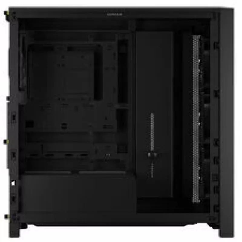CORSAIR Mid-Tower PC Case FRAME 4000D RS Wood — Melns/Walnut