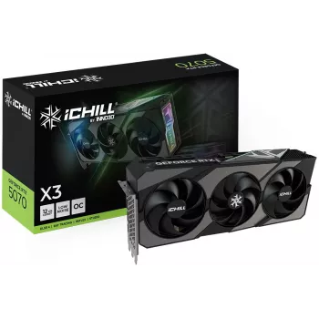 Grafikas karte Inno3D iChill GeForce RTX 5070 X3 — 12 GB GDDR7, 192 bitu, PCIe 5.0