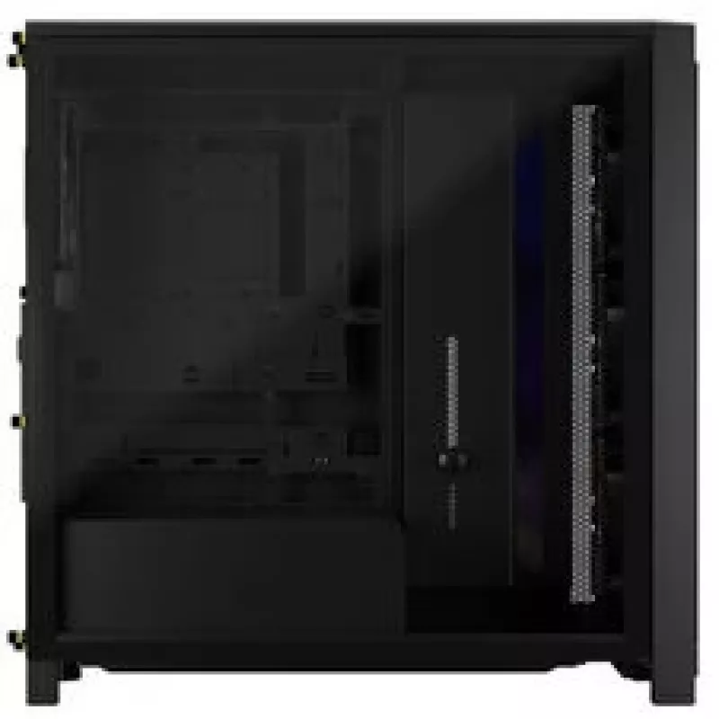 Corsair FRAME 4000X RS Mid-Tower datora korpuss melns RGB ventilators 4x RS120 PWM