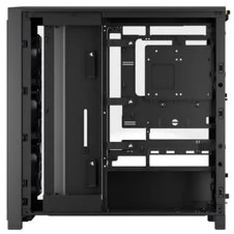 Corsair FRAME 4000X RS Mid-Tower datora korpuss melns RGB ventilators 4x RS120 PWM