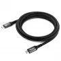 EQUIP USB4 Gen 2x2 C–C kabelis 3.0m, PD 100W, 4K/60Hz, 20Gbps, Melns