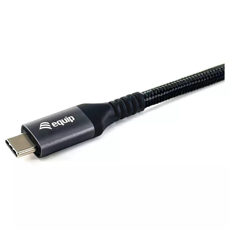 EQUIP USB4 Gen 2x2 C–C kabelis 3.0m, PD 100W, 4K/60Hz, 20Gbps, Melns