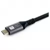 EQUIP USB4 Gen 2x2 C–C kabelis 3.0m, PD 100W, 4K/60Hz, 20Gbps, Melns
