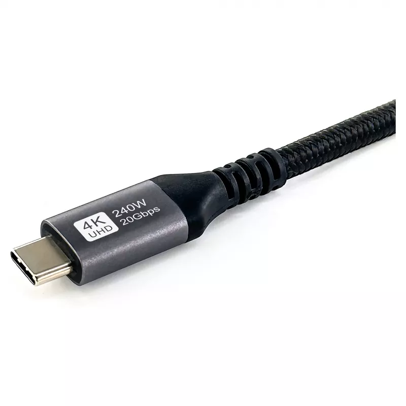 EQUIP USB4 Gen 2x2 C–C kabelis 3.0m, PD 100W, 4K/60Hz, 20Gbps, Melns