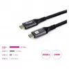 EQUIP USB4 Gen 2x2 C–C kabelis 3.0m, PD 100W, 4K/60Hz, 20Gbps, Melns