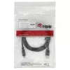 EQUIP USB 2.0 kabelis C uz A M/M, 0,3 m, USB 2.0 480 Mb/s, niķelēti kontakti, melns