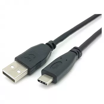EQUIP USB 2.0 C–A kabelis (vīr.–vīr.), 0,5 m, USB 2.0, 0,48 Gbit/s, niķelēti kontakti, melns