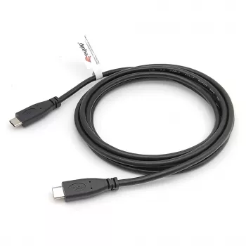 EQUIP USB 2.0 Type-C–Type-C kabelis M/M 0,3 m PD 60 W, 0,48 Gbit/s, niķelēti kontakti, melns