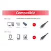EQUIP USB 2.0 Type-C–Type-C kabelis M/M 0,3 m PD 60 W, 0,48 Gbit/s, niķelēti kontakti, melns