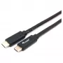 USB-C uz USB-C kabelis EQUIP 128348, USB 3.2 Gen 1 (5 Gbps), PD 60W, 0.5 m, melns