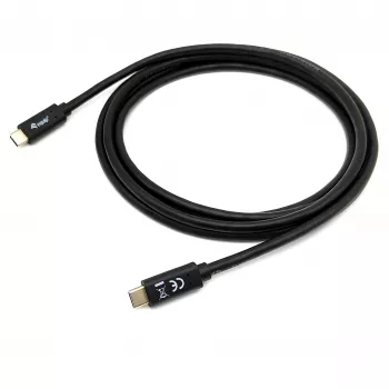 USB-C uz USB-C kabelis EQUIP 128348, USB 3.2 Gen 1 (5 Gbps), PD 60W, 0.5 m, melns
