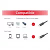 USB-C uz USB-C kabelis EQUIP 128348, USB 3.2 Gen 1 (5 Gbps), PD 60W, 0.5 m, melns
