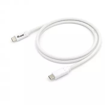EQUIP USB 3.2 Gen 1 Type-C uz Type-C kabelis 0,5 m PD 60 W 5 Gbps balts