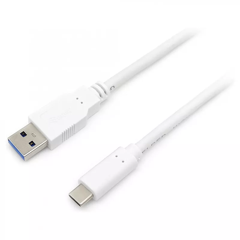 USB 3.2 Gen 1 C–A kabelis EQUIP 0,5 m 5 Gbps balts (USB-C uz USB-A, niķelēti kontakti)