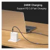 USB4 Gen3x2 C–C kabelis EQUIP 128380, 0,5 m, PD 3.1 240 W, 40 Gbps, 8K/60 Hz, melns