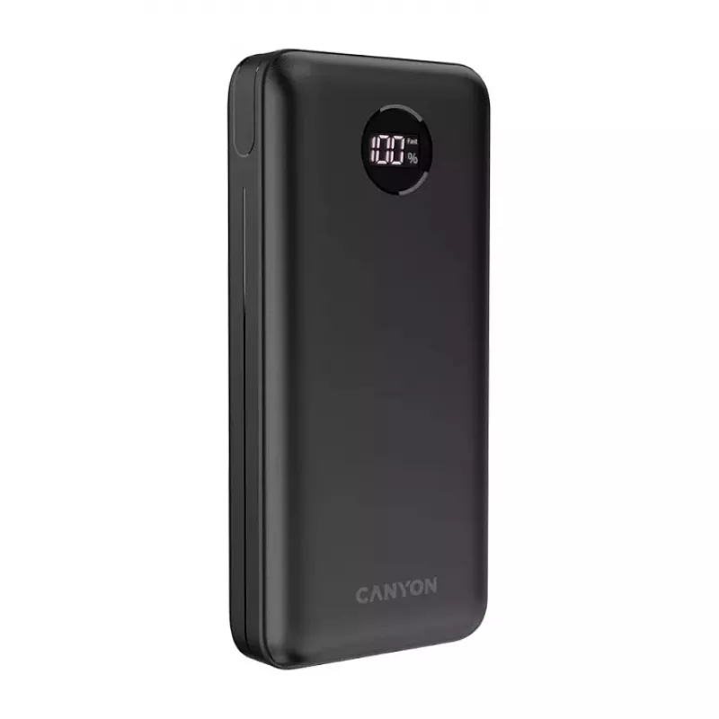 Canyon PB-2002 ārējais akumulators 20 000 mAh PD20W melns