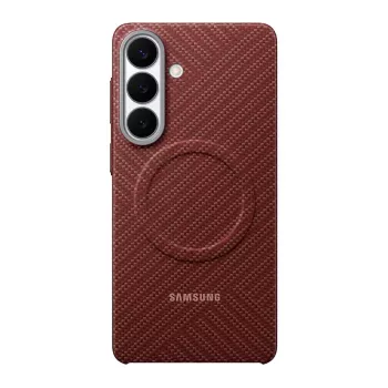 Samsung Carbon Magnet vāciņš Galaxy S26+, sarkans