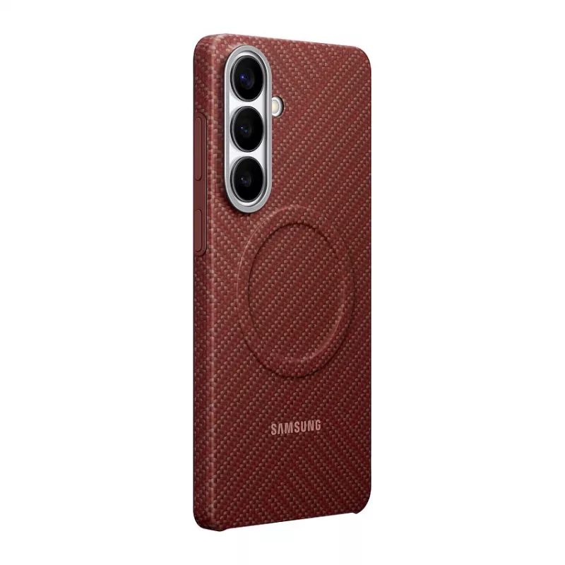 Samsung Carbon Magnet vāciņš Galaxy S26+, sarkans
