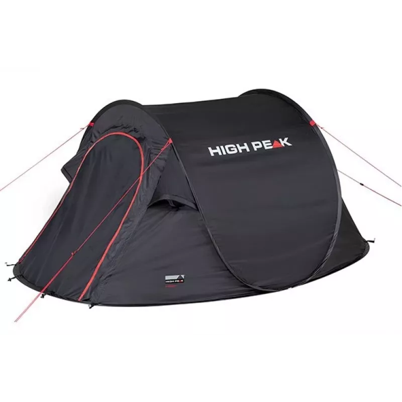 High Peak Vision 3 Melns Tunnel telts 10290