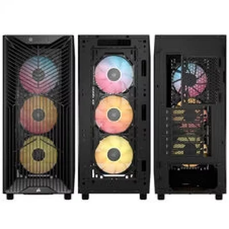 Corsair 3200D RS ARGB vidējā torņa veiktspējas korpuss melns - Tornis - ATX