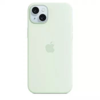 Silikona maciņš ar MagSafe Apple iPhone 15 Plus — Silikons, Piparmētru, 6.7 collu iPhone 15 Plus