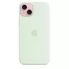 Silikona maciņš ar MagSafe Apple iPhone 15 Plus — Silikons, Piparmētru, 6.7 collu iPhone 15 Plus