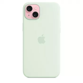Silikona maciņš ar MagSafe Apple iPhone 15 Plus — Silikons, Piparmētru, 6.7 collu iPhone 15 Plus