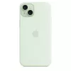 Silikona maciņš ar MagSafe Apple iPhone 15 Plus — Silikons, Piparmētru, 6.7 collu iPhone 15 Plus