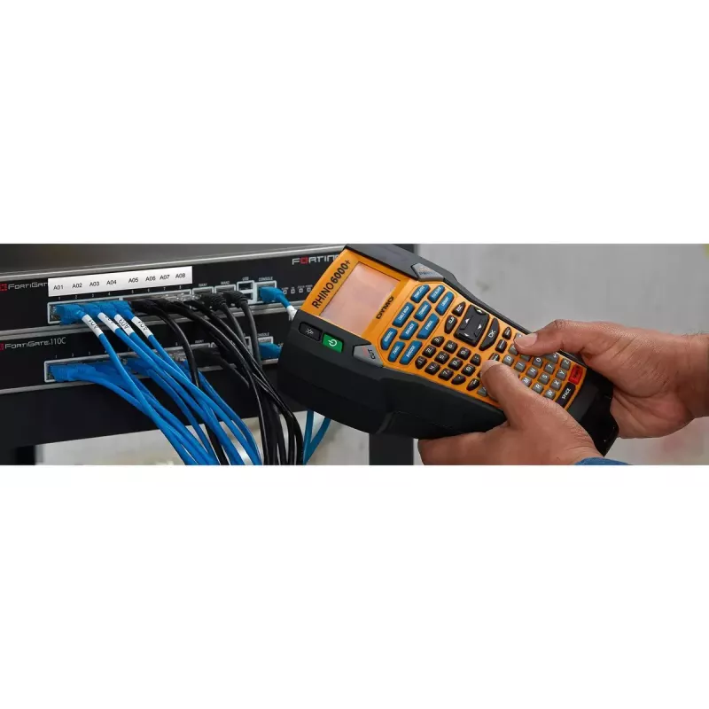 DYMO RHINO 6000+ ABC CASE UK Tiešā termiskā Termiskā pārnese Melns Dzeltens