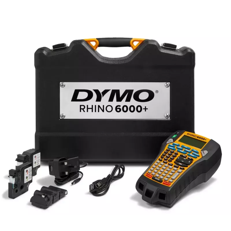 DYMO RHINO 6000+ ABC CASE UK Tiešā termiskā Termiskā pārnese Melns Dzeltens