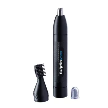 Precīzijas trimmeris BABYLISS E652E ausīm un degunam, melns, AA baterija
